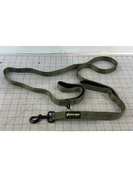 Plutus Pet Other - Plutus Pet Dual Handle Dog Leash 6ft Ranger Green Durable Nylon Padded Handles N